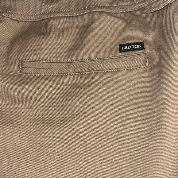 ✨Brixton Reserve Standard Fit Drawstring Men's Sz Medium Khaki Pants✨ - Picture 5 of 8